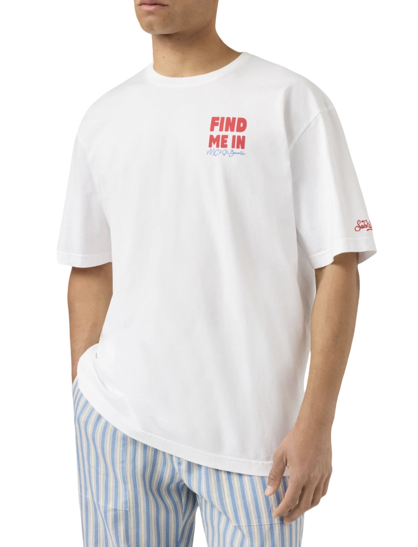 MC2 SAINT BARTH - T-shirt Delmar Bianca Find Vacation