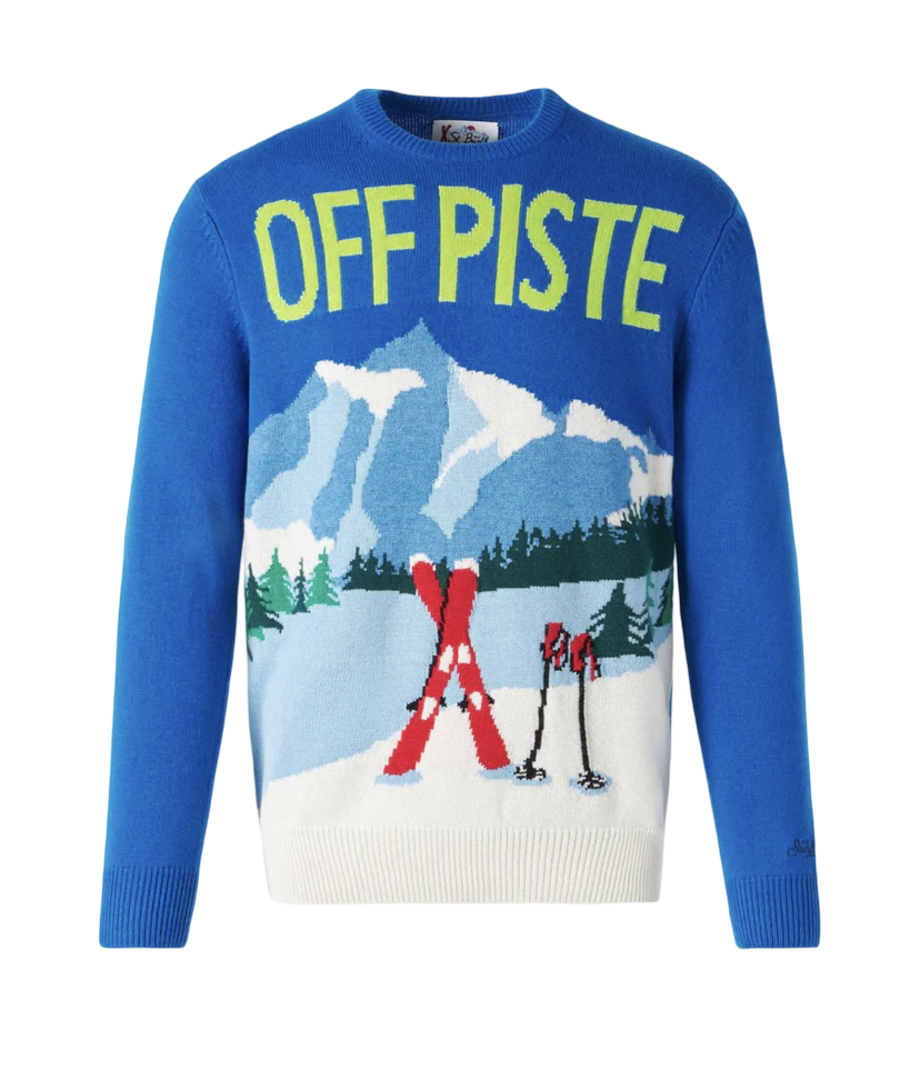 MC2 SAINT BARTH - Maglione Azzurro Off Piste Postcard