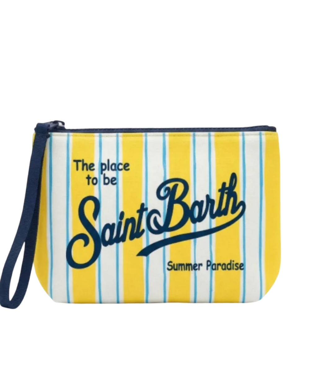 MC2 SAINT BARTH - Pochette Aline Big Stripes Gialla