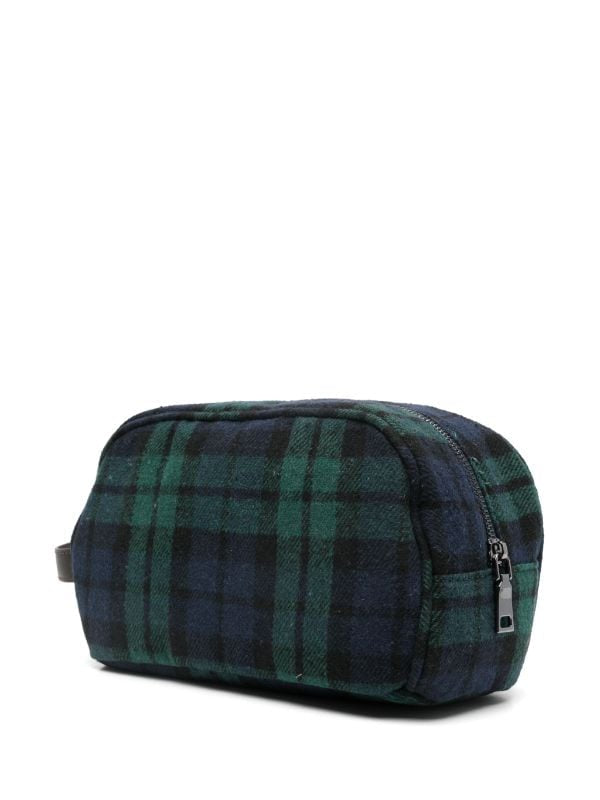 MC2 SAINT BARTH - Trousse Tartan Blu e Verde Westwood