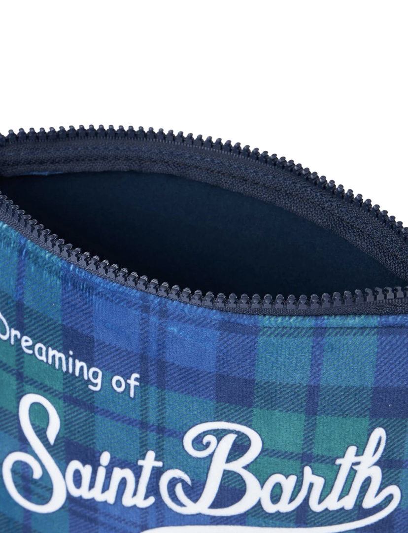 MC2 SAINT BARTH - Pochette Aline Tartan Verde e Blu