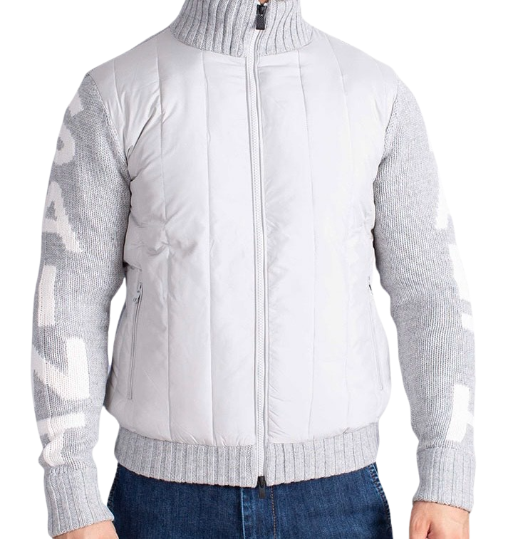 MC2 SAINT BARTH - Bomber Grigio Bimateriale Whistler