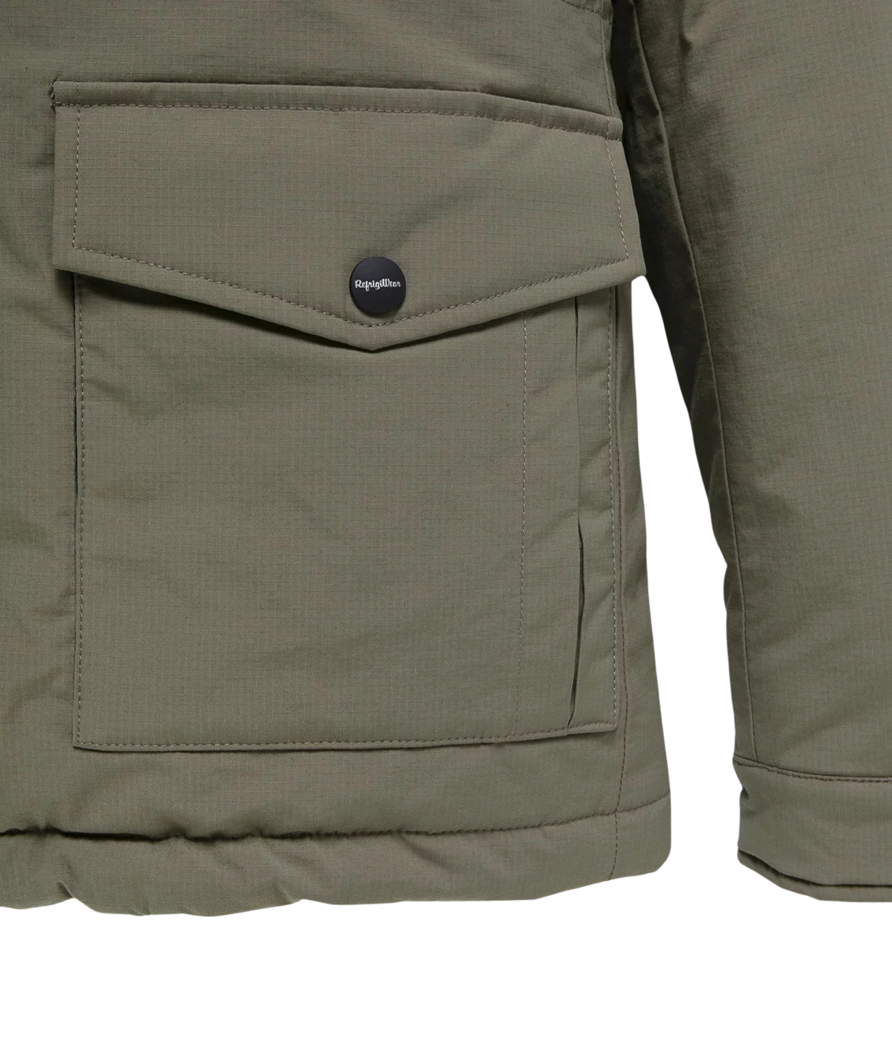 REFRIGIWEAR - Giacca Imbottita Verde Militare Field Jacket