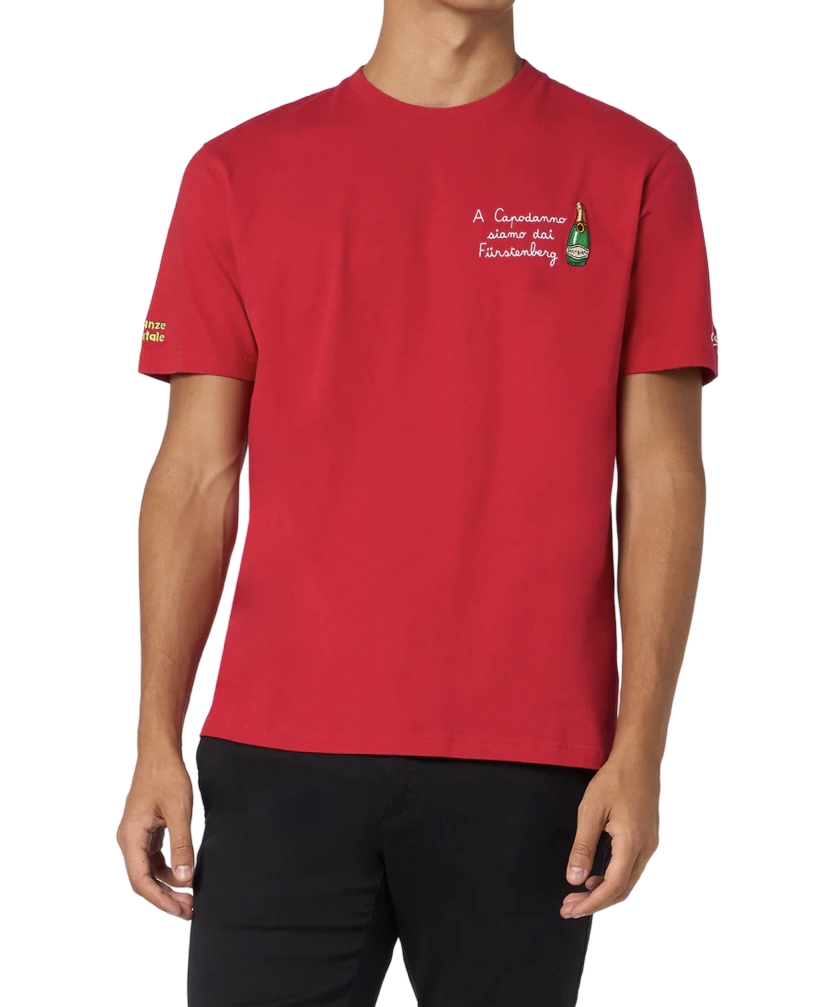 MC2 SAINT BARTH - T-shirt Rossa Arnott A Capodanno Siamo Dai Fürstenberg