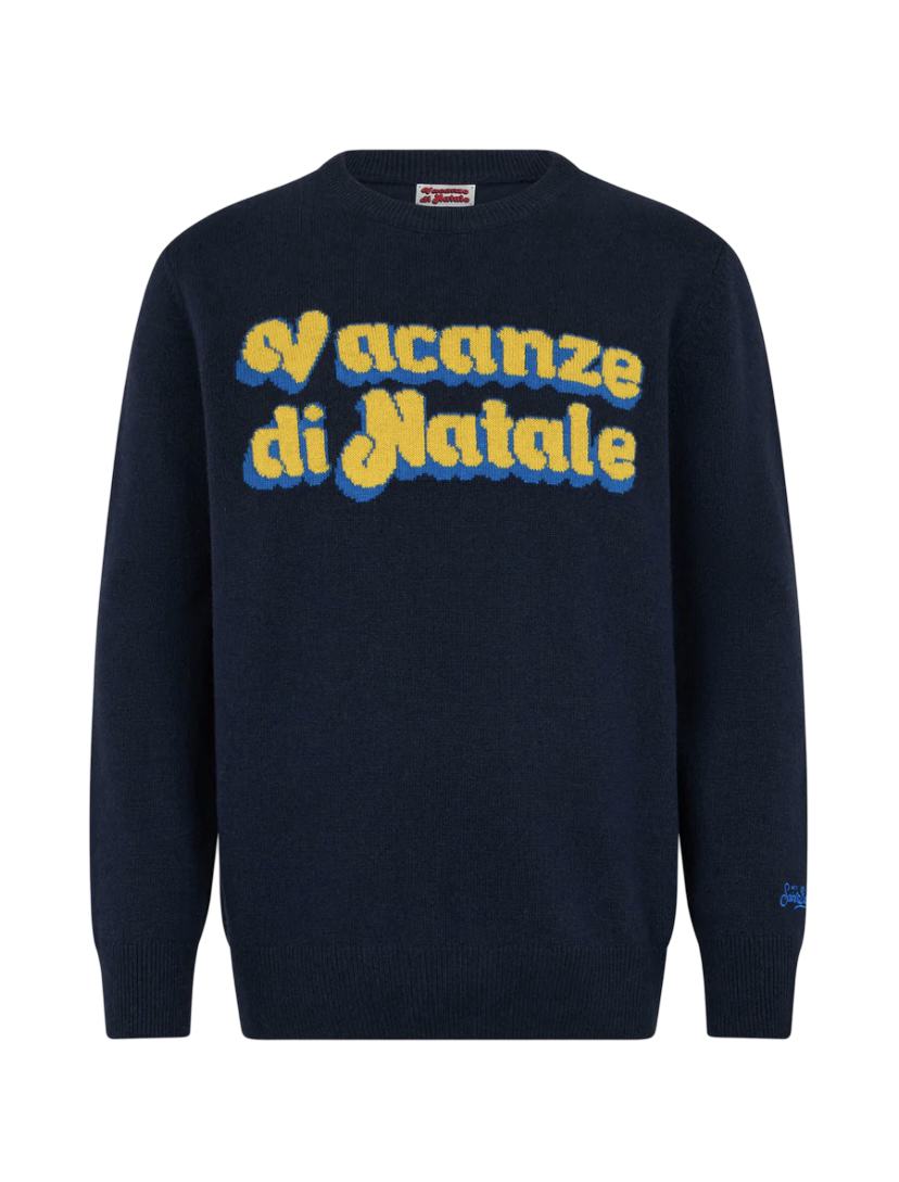 MC2 SAINT BARTH - Maglione Blu Vacanze di Natale