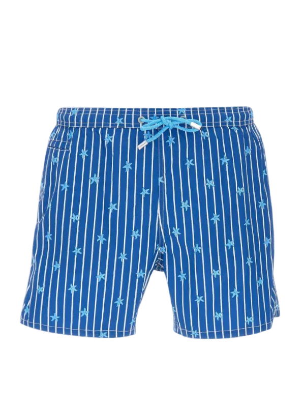 MC2 SAINT BARTH - Costume Blu Starfish Double Stripes