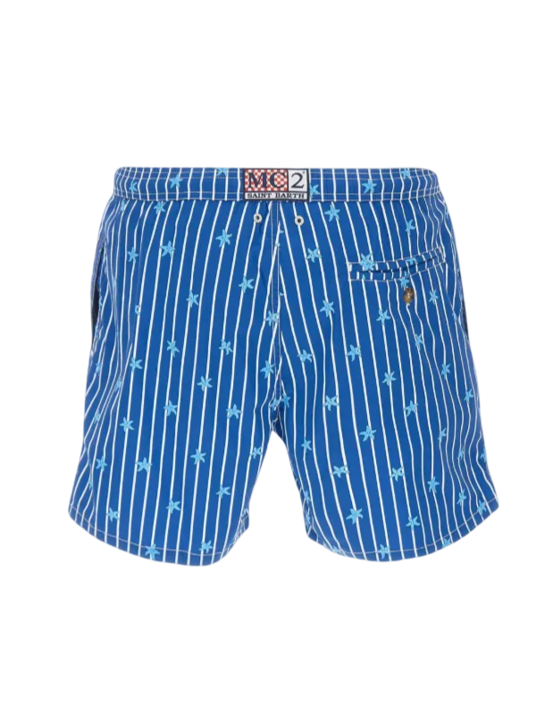 MC2 SAINT BARTH - Costume Blu Starfish Double Stripes
