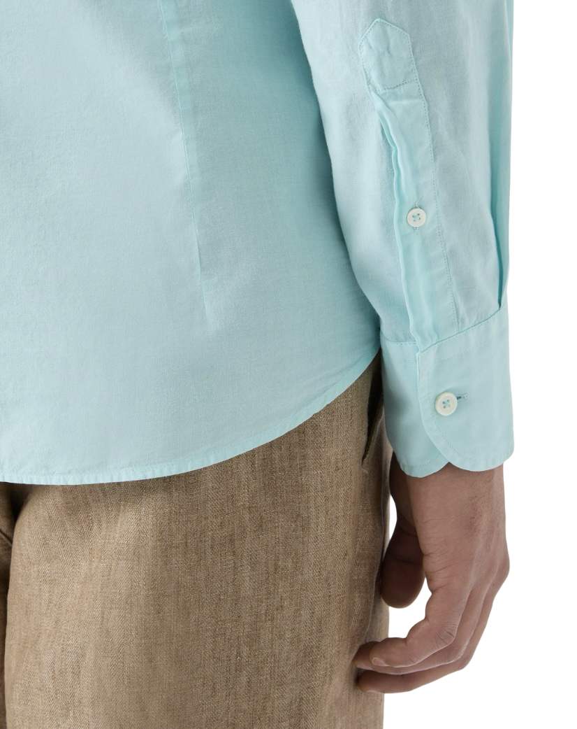 MC2 SAINT BARTH - Camicia Celeste in Voile di Cotone