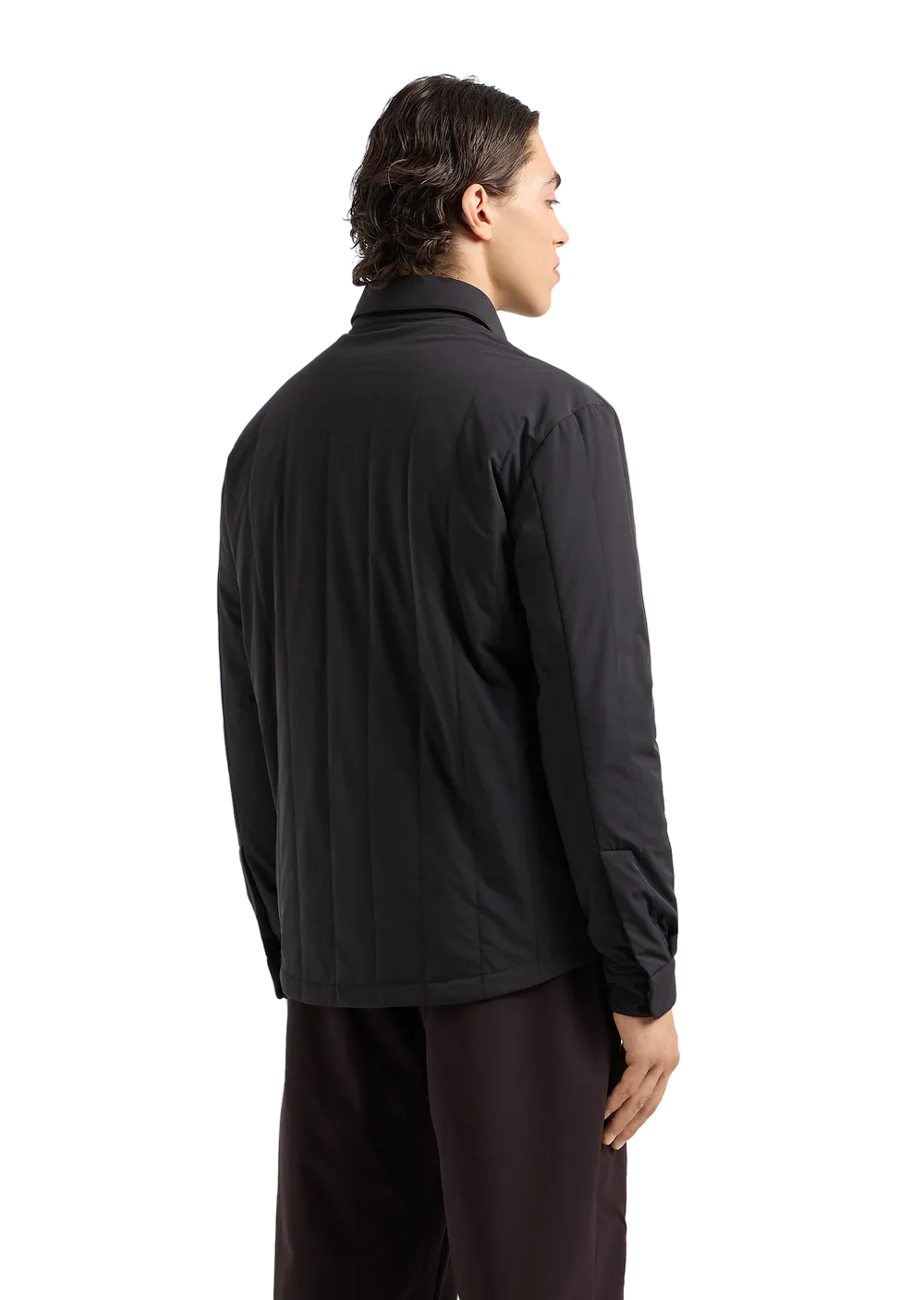 EA7 - Camicia Imbottita Nera Dynamic Athlete in tessuto tecnico VENTUS7