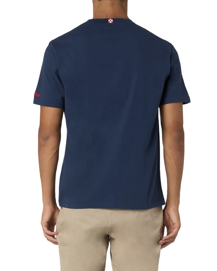 MC2 SAINT BARTH - T-shirt Blu Arnott Mountain Lover