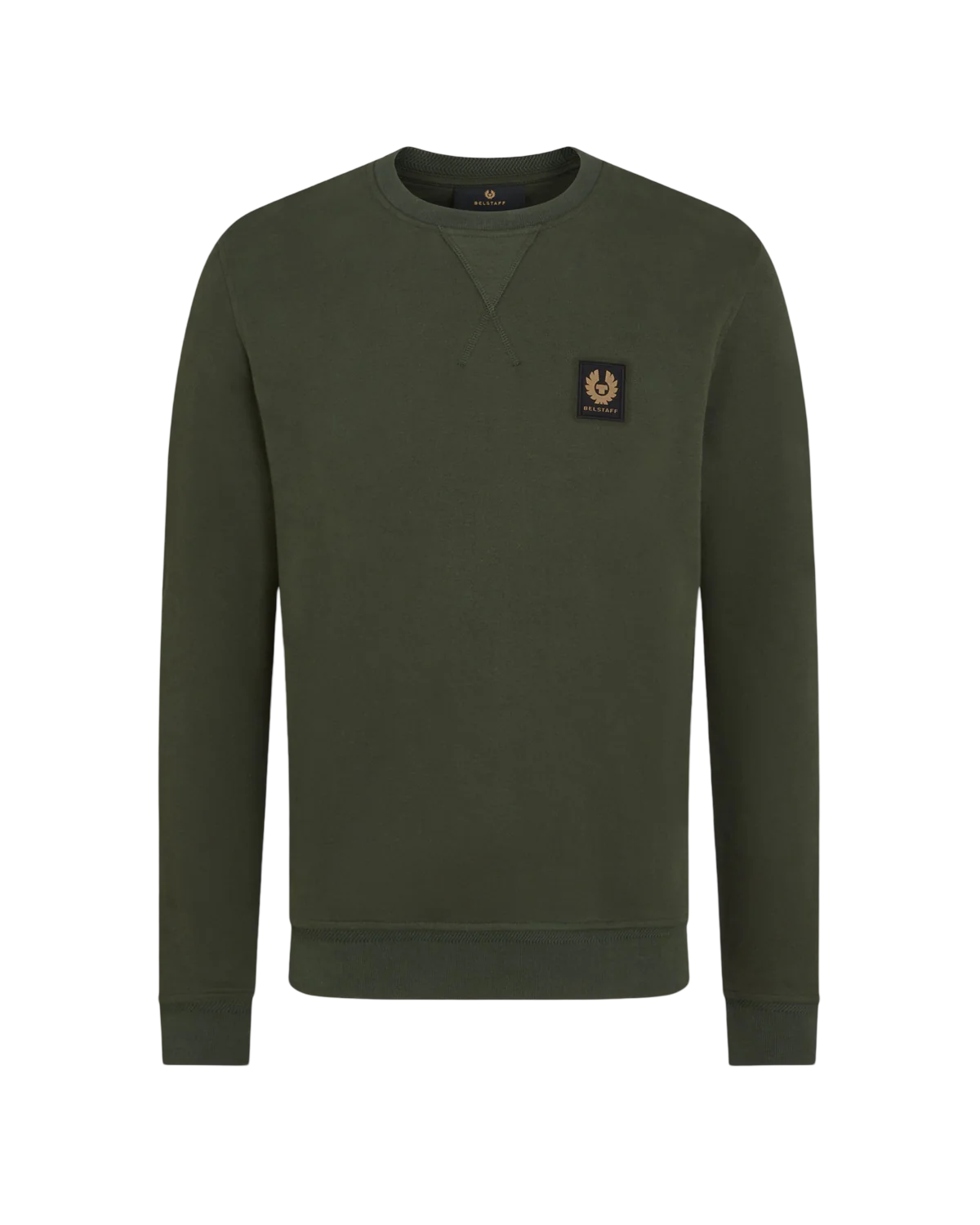 BELSTAFF - Felpa Verde Militare Girocollo