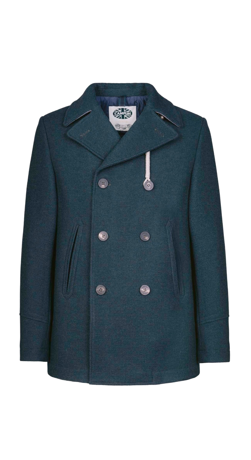 CAMPLIN - Cappotto Corto Doppiopetto Verde Peacoat Island