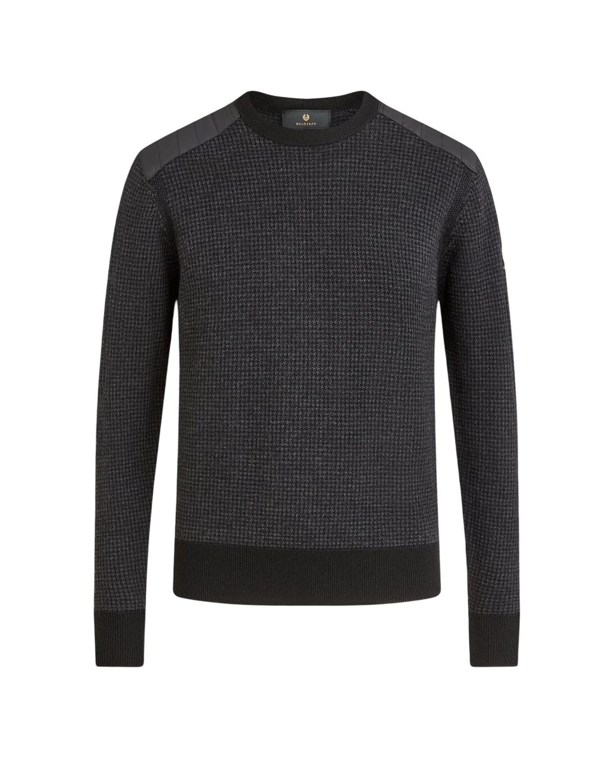 BELSTAFF - Maglione Pied de Poule Nero e Grigio Kerrigan