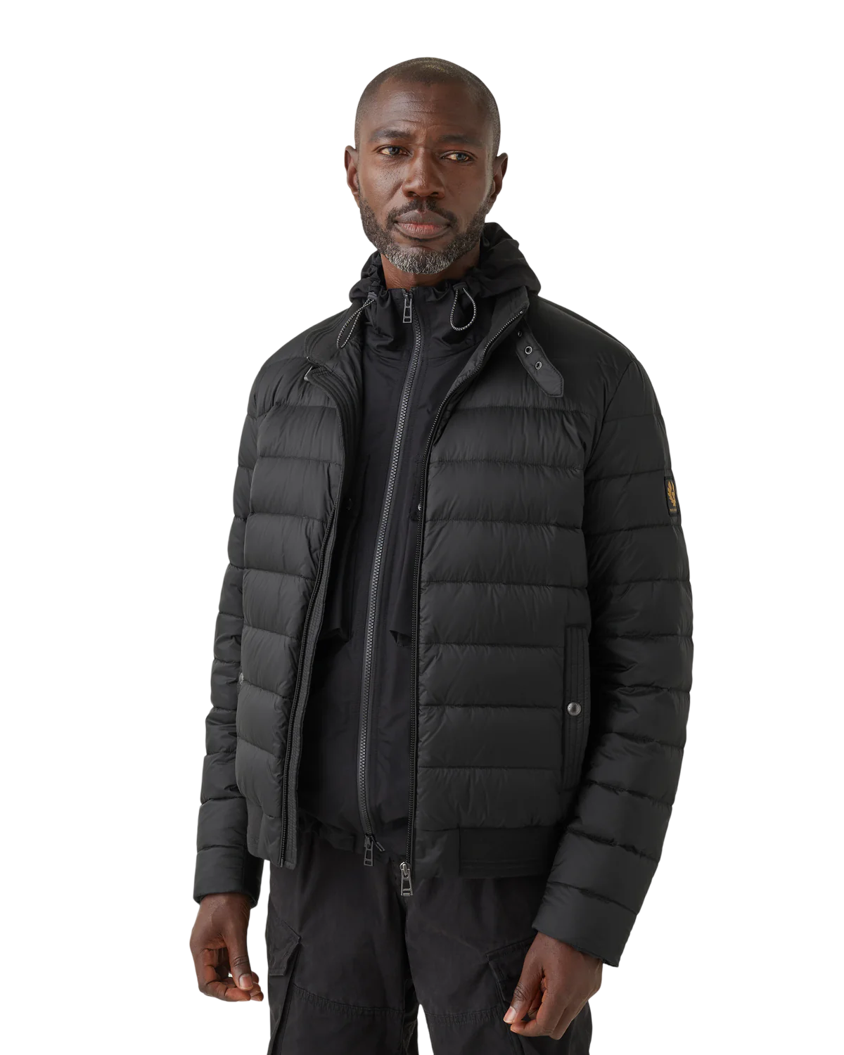 BELSTAFF - Piumino Nero Circuit