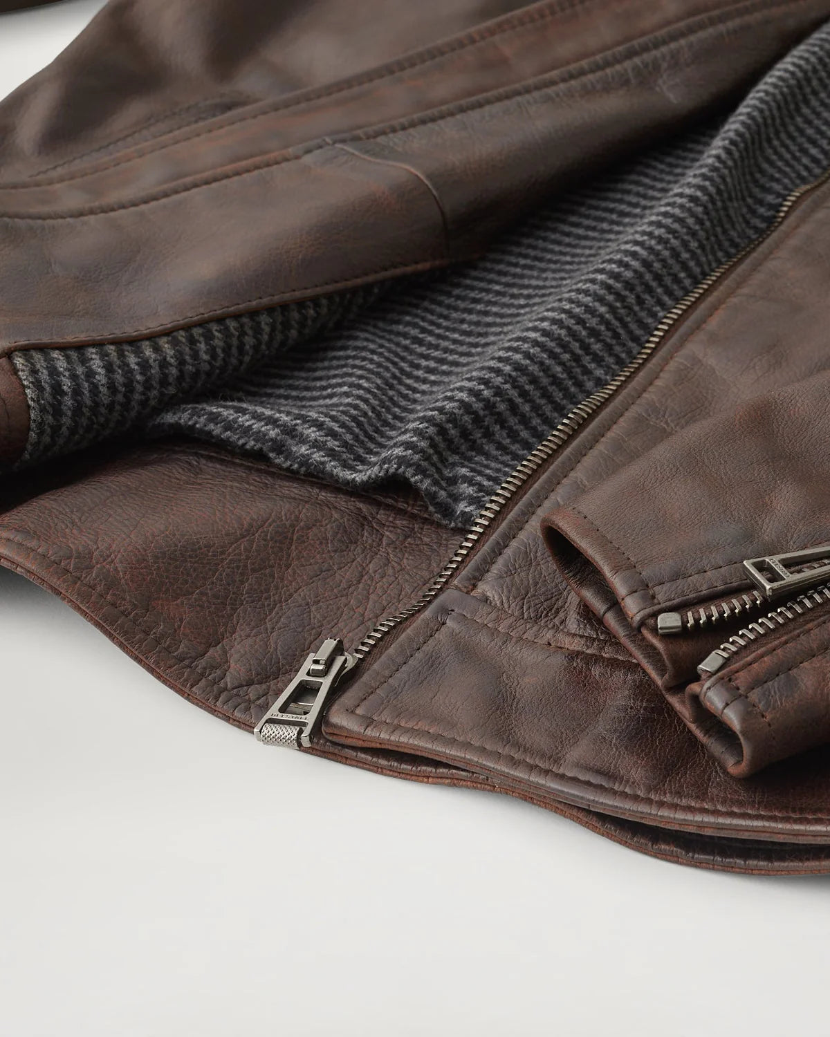 BELSTAFF - Giubbotto di Pelle Marrone Legacy Outlaw