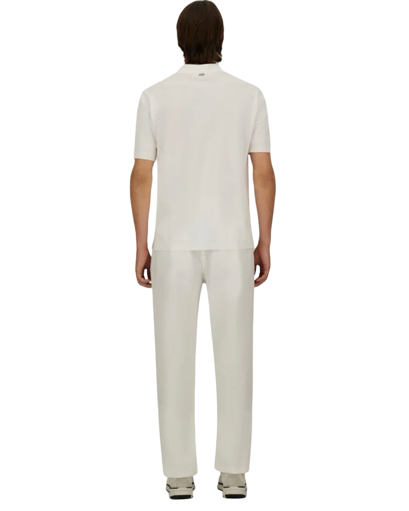 HERNO - Polo Bianca in Jersey Knit Effect