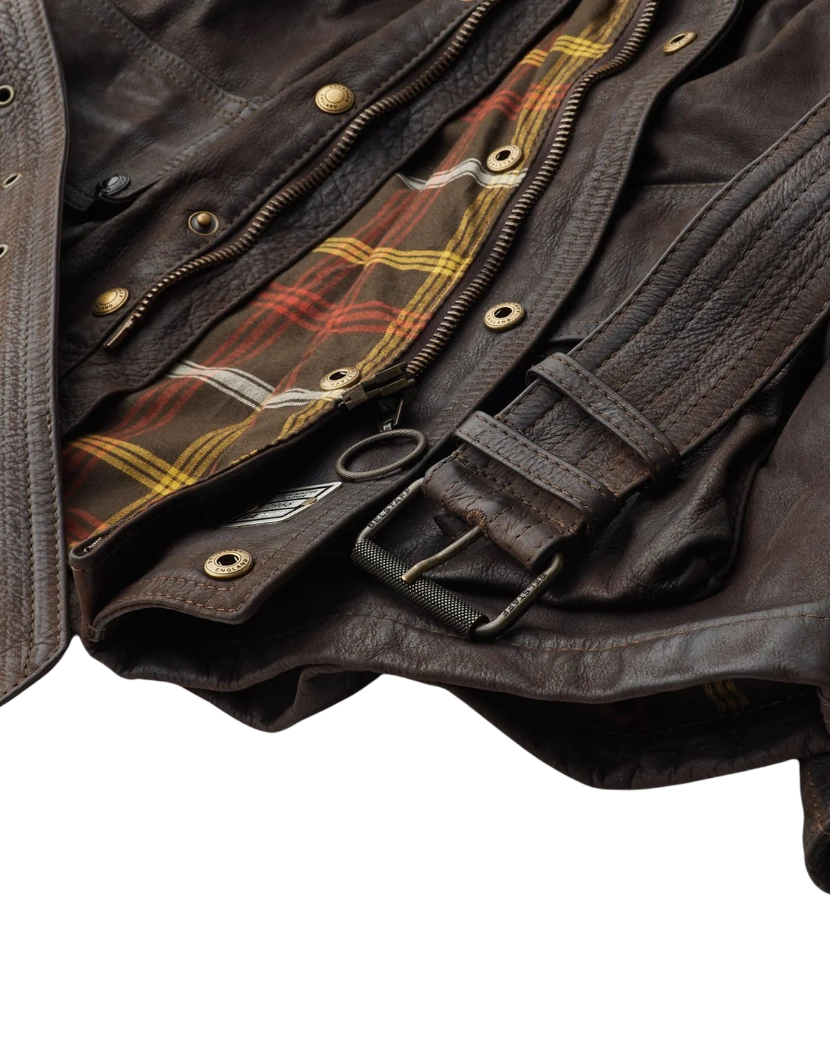 BELSTAFF - Giacca Marrone Scuro di Pelle Legacy Trialmaster Panther