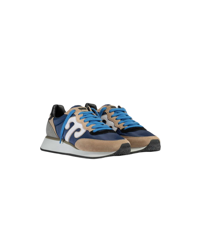 WUSHU RUYI - Sneakers Beige, Blu e Nera Master 524