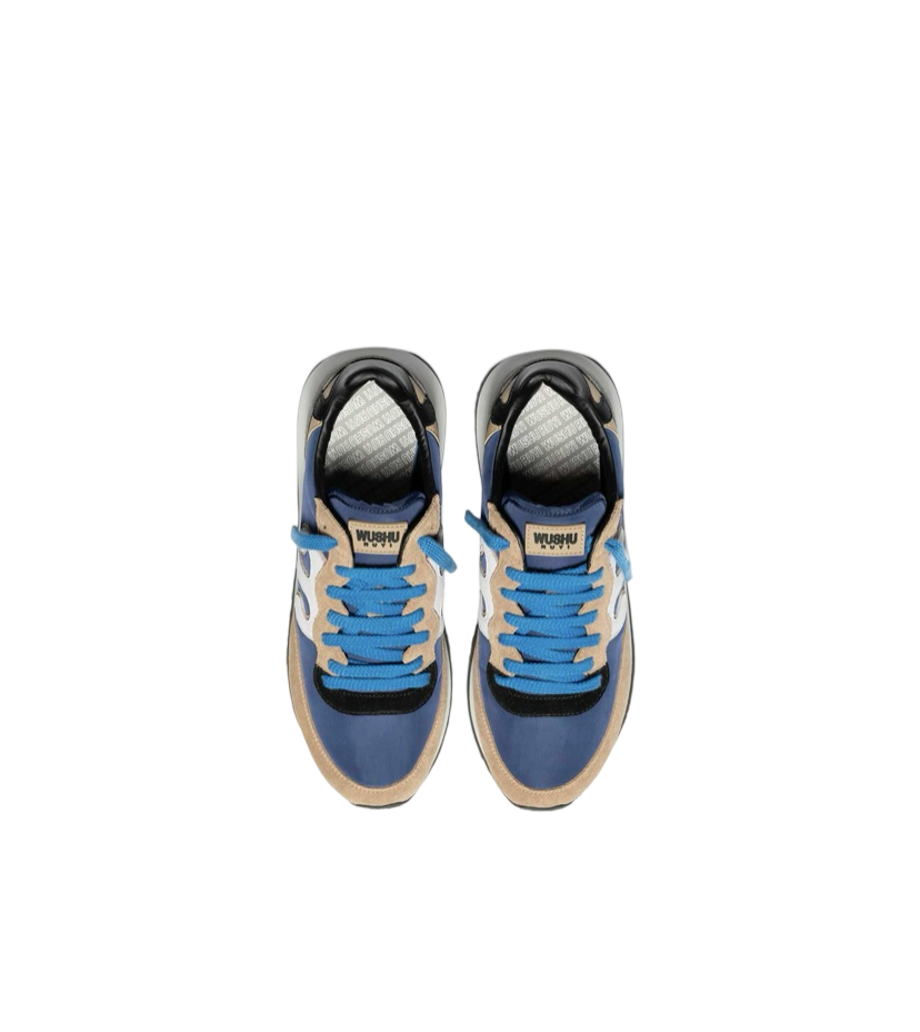 WUSHU RUYI - Sneakers Beige, Blu e Nera Master 524