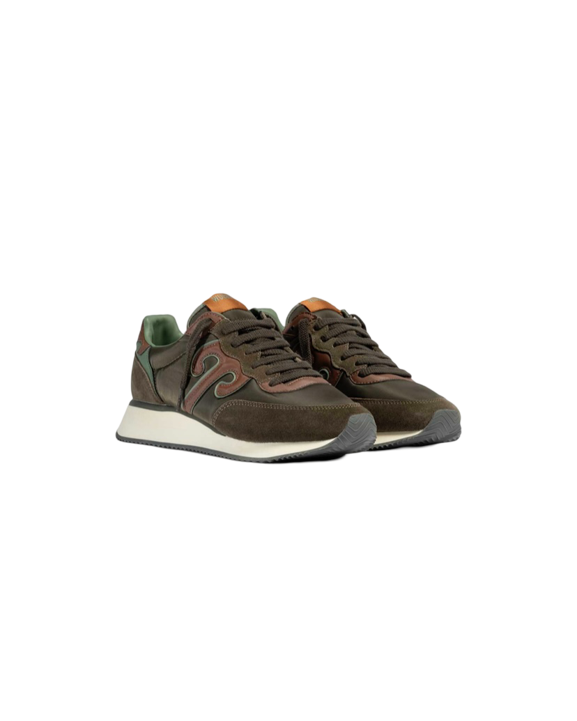 WUSHU RUYI - Sneakers Verde Militare, Marrone e Bordeaux Master 525