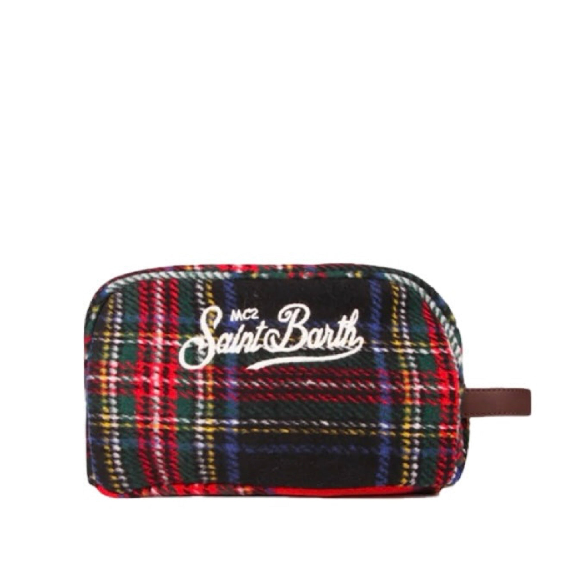 MC2 SAINT BARTH - Trousse Tartan Maxi in Lana patchwork Westwood