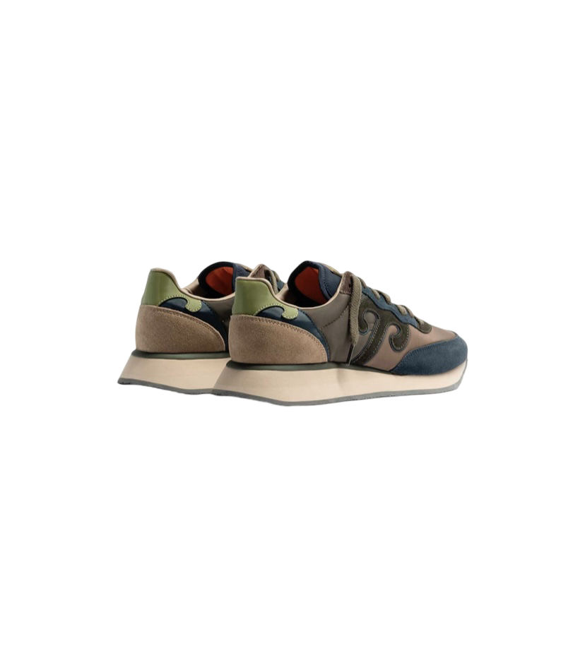 WUSHU RUYI - Sneakers Blu, Marrone e Verde Militare Master 526