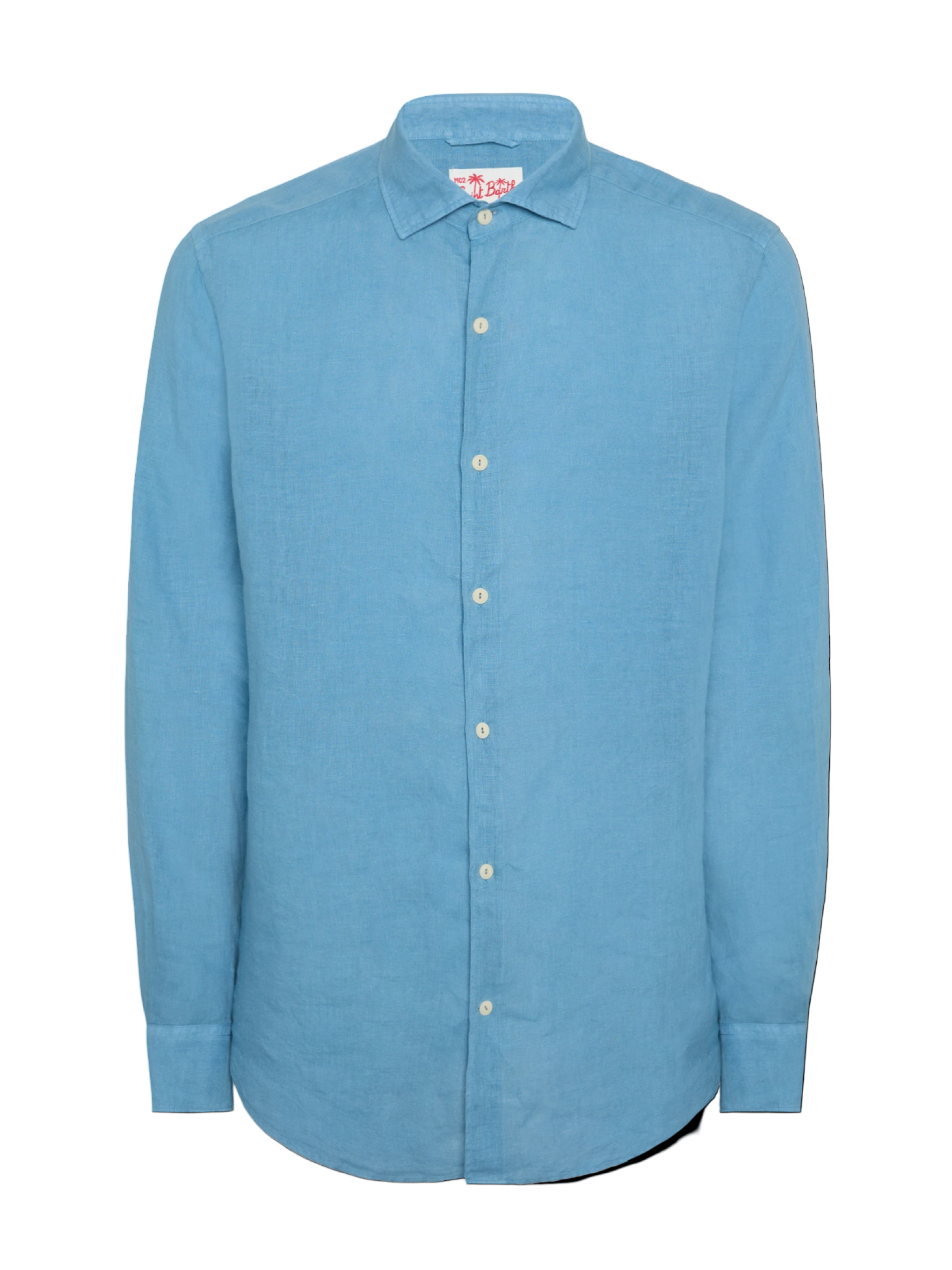 MC2 SAINT BARTH - Camicia Pamplona in Lino Blu Dusty