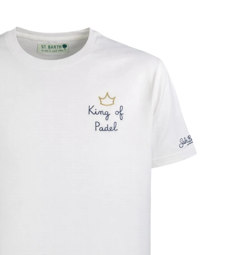 MC2 SAINT BARTH - T-shirt Bianca King of Padel