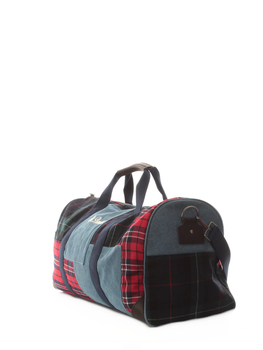 MC2 SAINT BARTH - Borsone Jet Leg Patchwork Denim Tartan