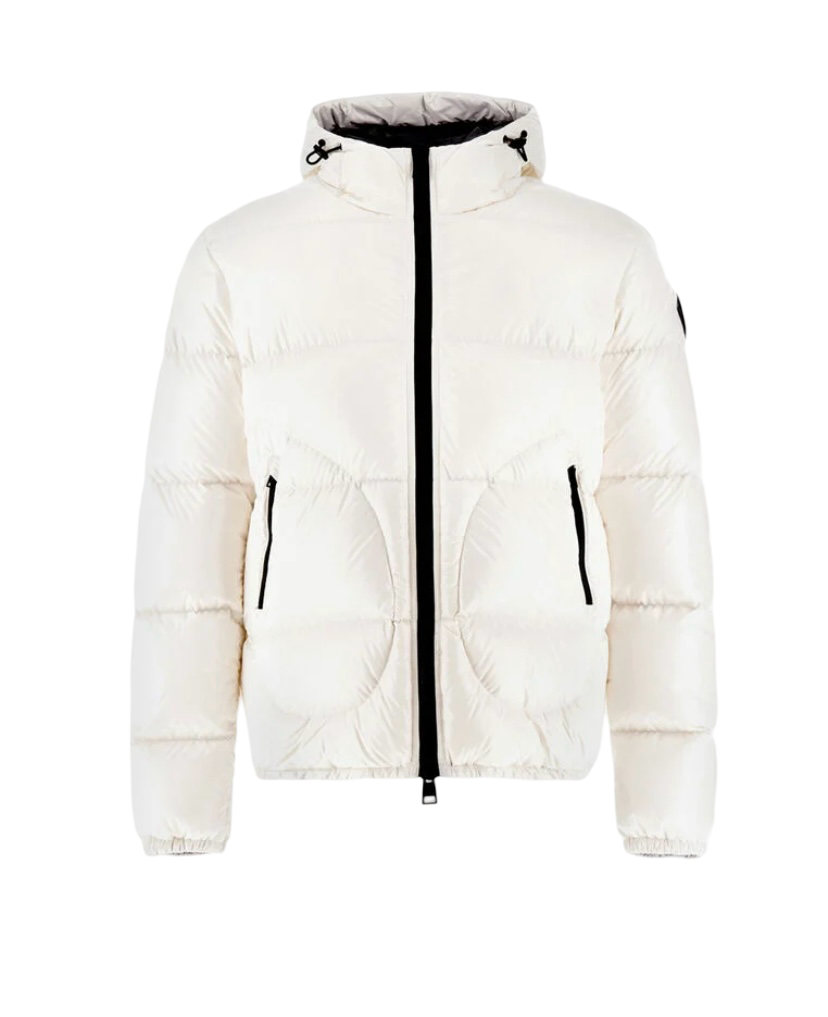 HERNO - Piumino Bianco Bomber in Gloss