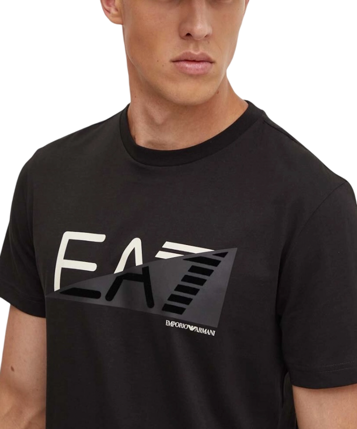 EA7 - T-shirt Nera Maxi Logo Graphic Series