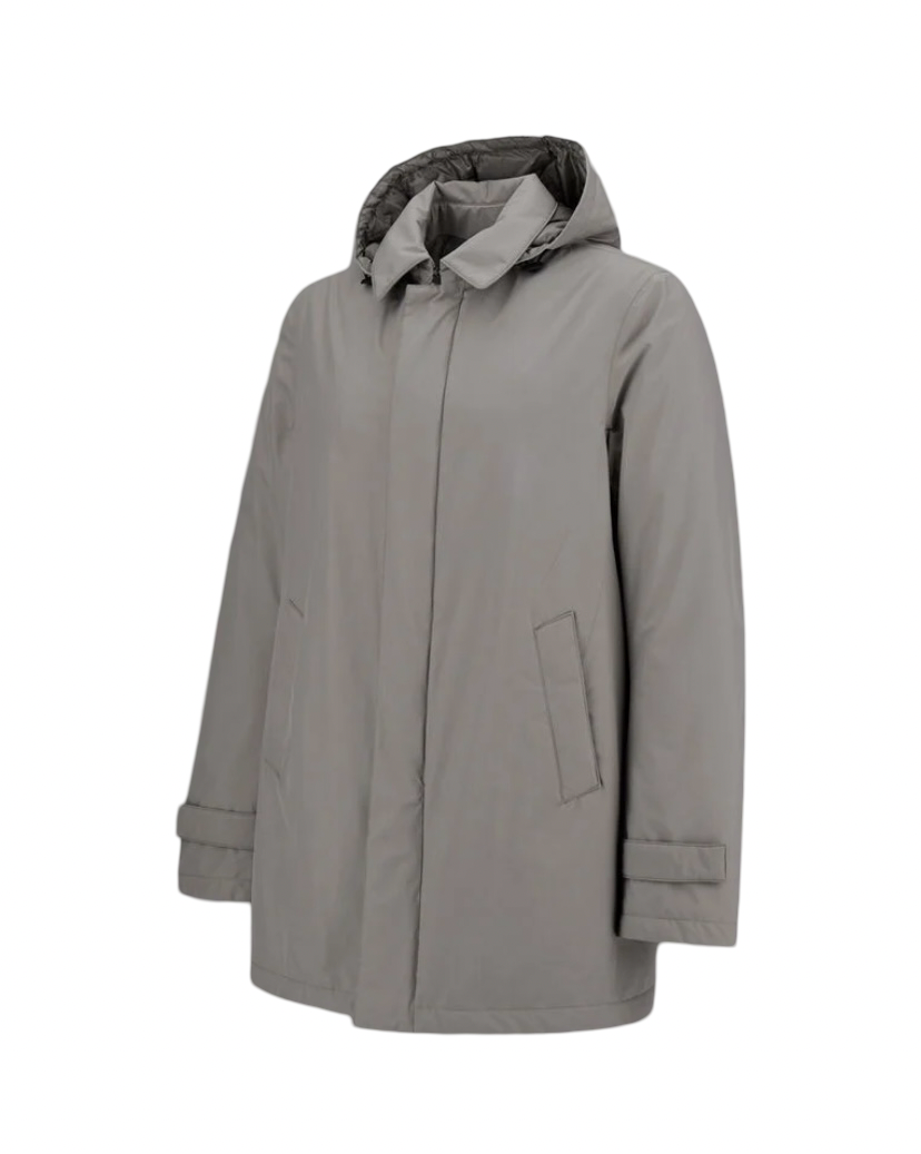 HERNO - Impermeabile Grigio Carcoat Laminar 2 Layers Goretex