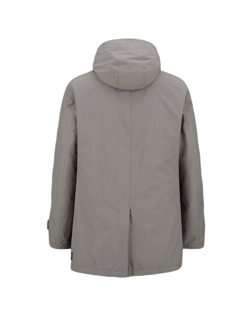 HERNO - Impermeabile Grigio Carcoat Laminar 2 Layers Goretex