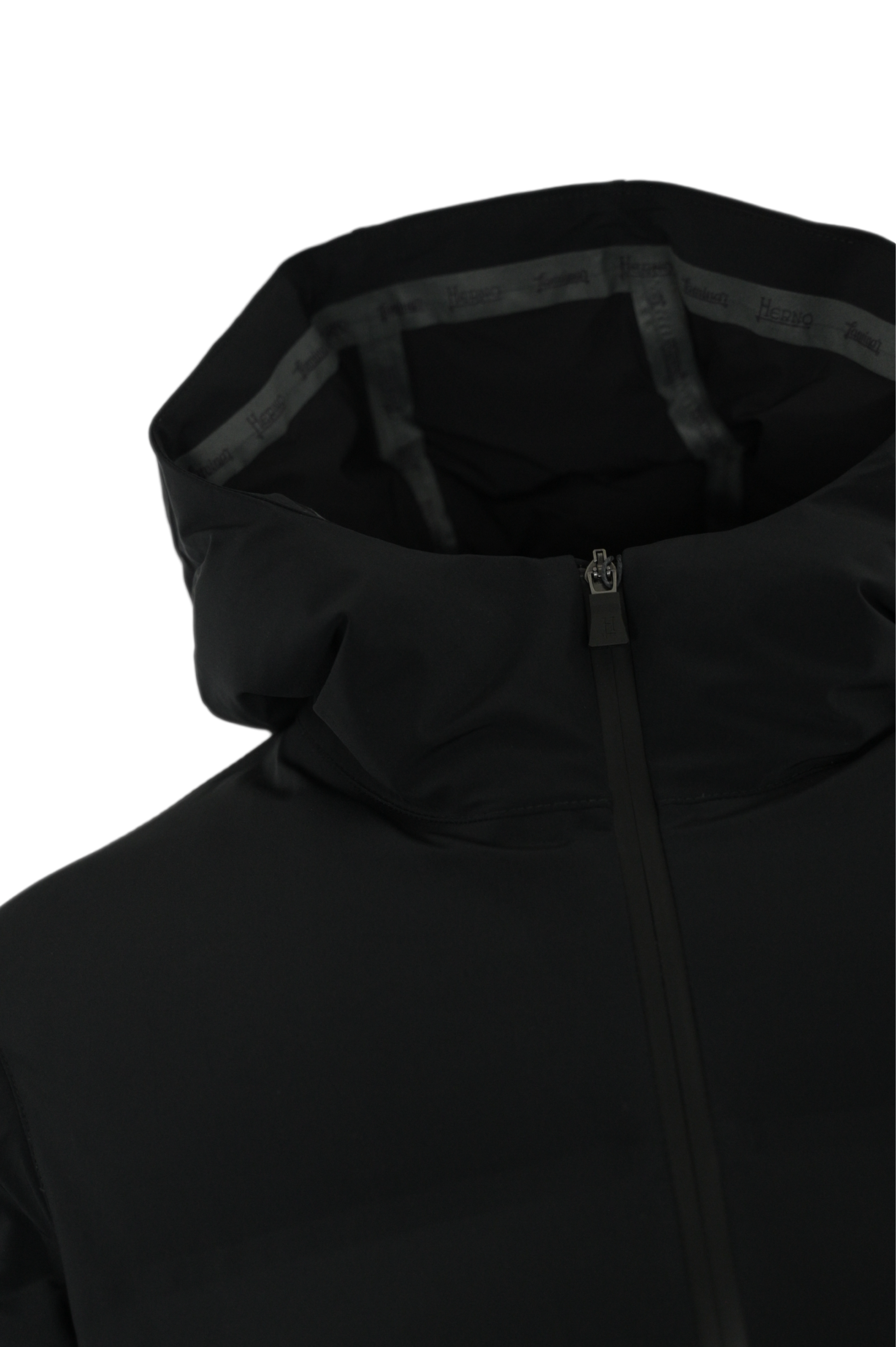 HERNO - Parka Laminar Nero in New Impact con Cappuccio