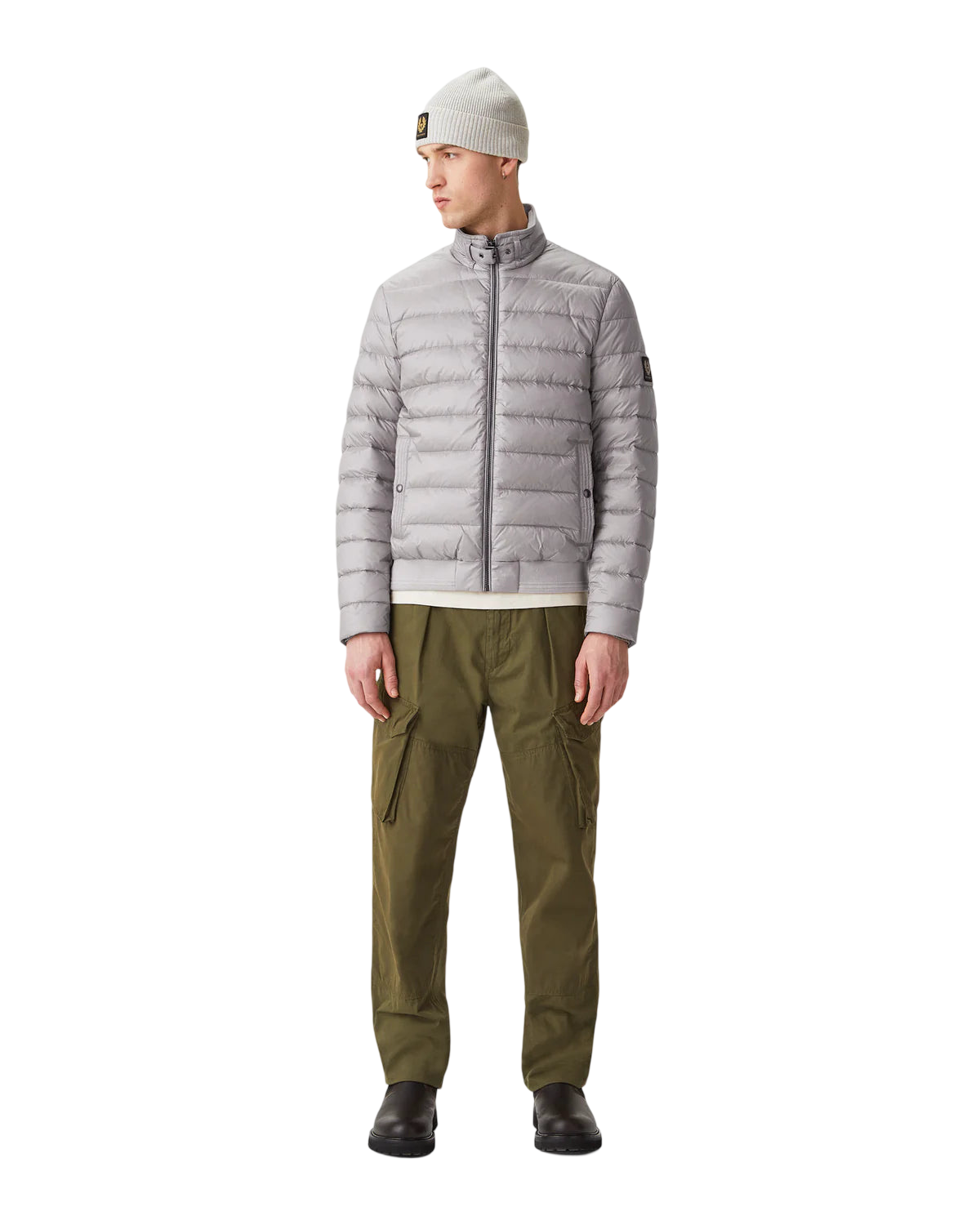 BELSTAFF - Piumino Grigio Cenere Circuit