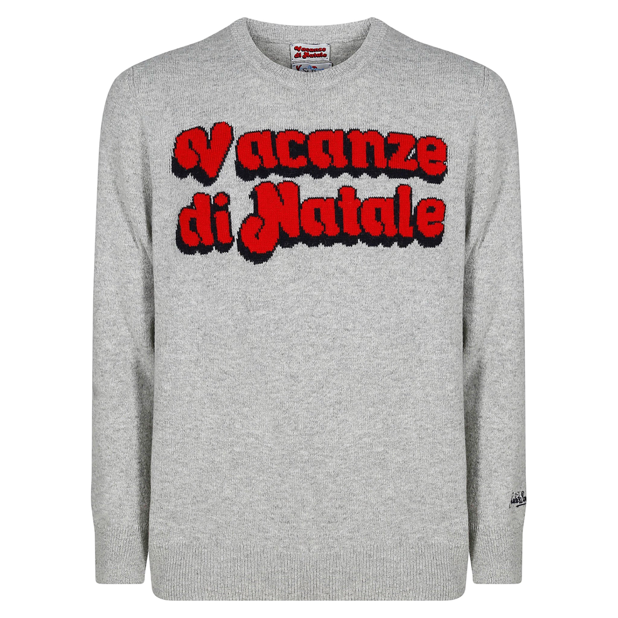 MC2 SAINT BARTH - Maglione Grigio Vacanze di Natale