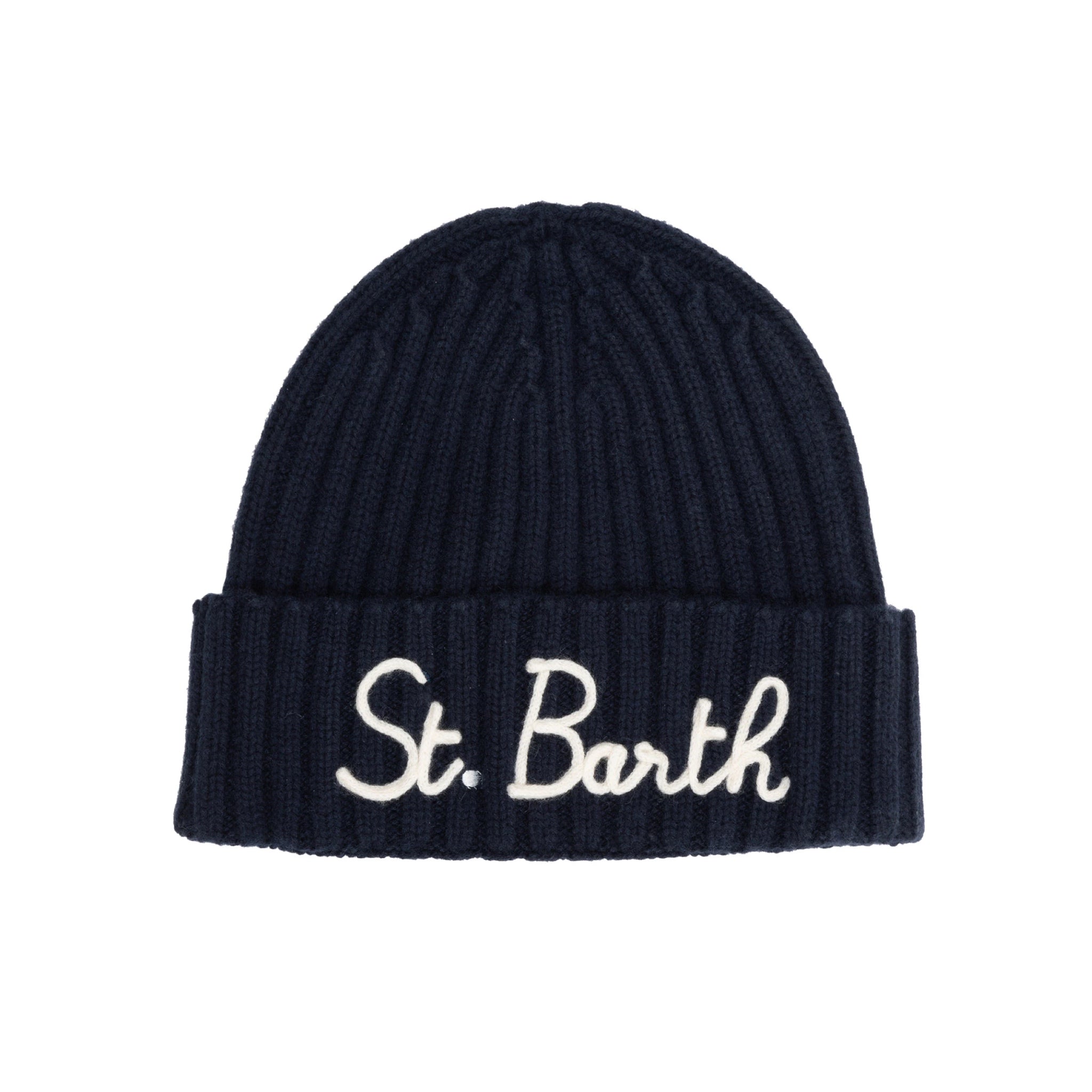 MC2 SAINT BARTH - Cappellino Blu con ricamo Bianco St.Barth