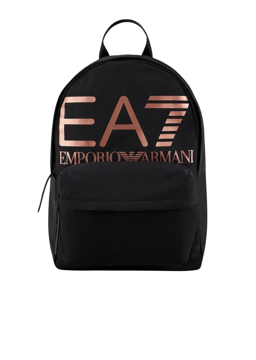 EA7 - Zaino Nero Maxi Logo Rose Gold