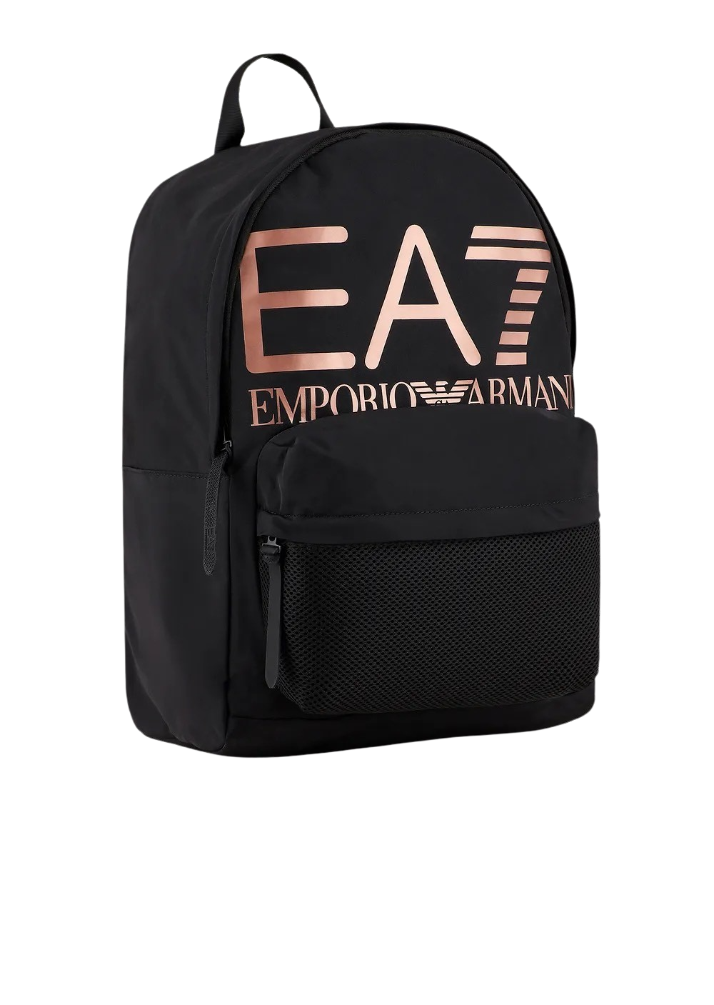 EA7 - Zaino Nero Maxi Logo Rose Gold