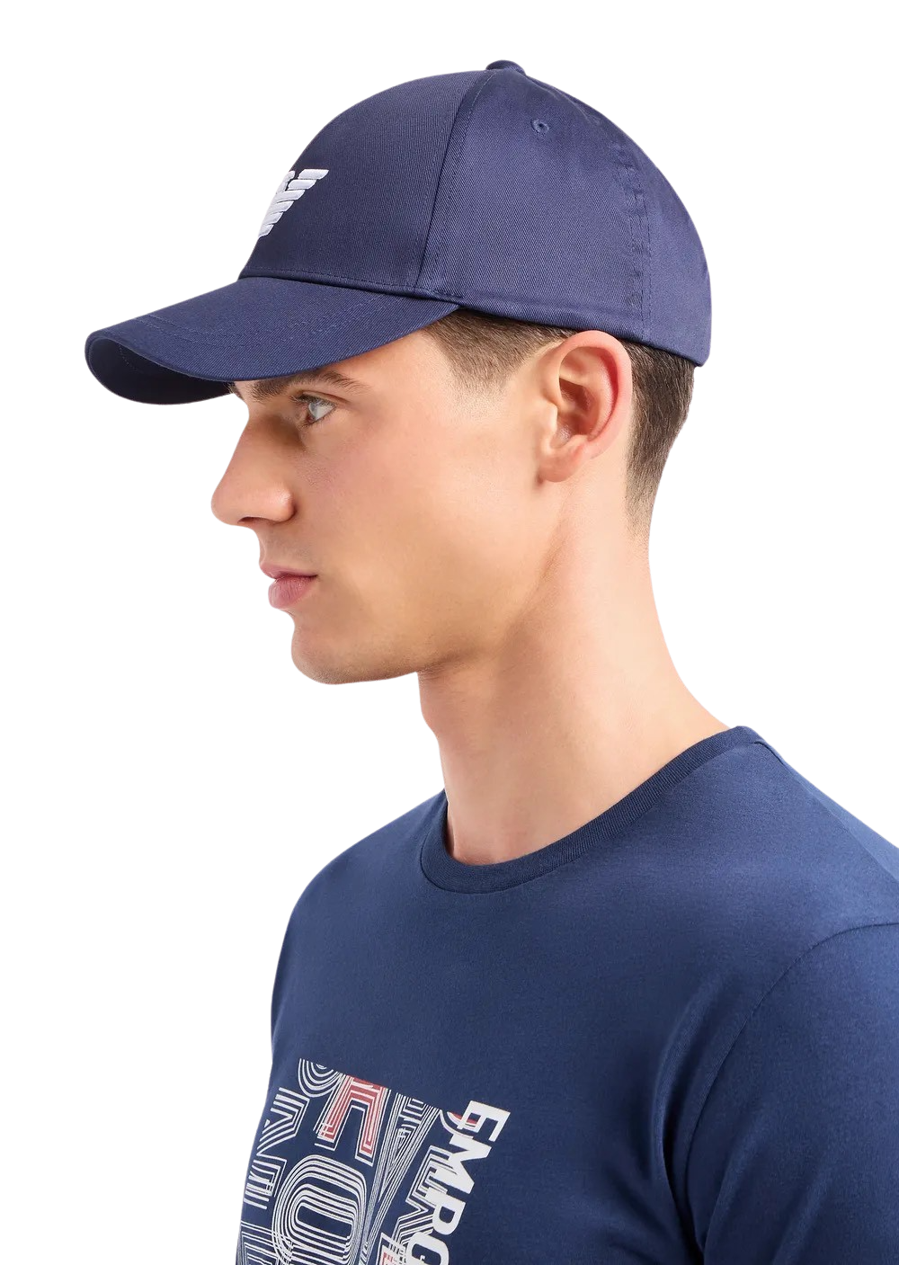 EMPORIO ARMANI - Cappellino Baseball Beachwear Blu Navy