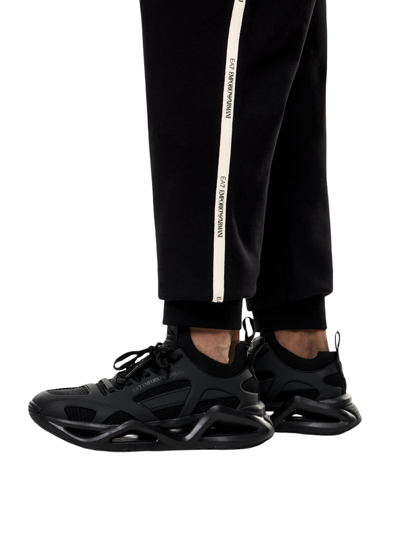 EA7 - Pantaloni Tuta Neri Jogger Logo Series