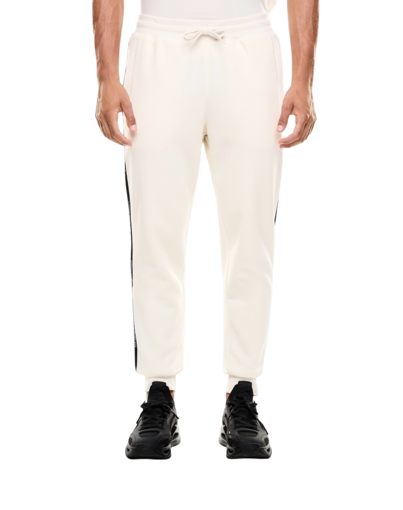 EA7 - Pantaloni Tuta Bianchi Jogger Logo Series