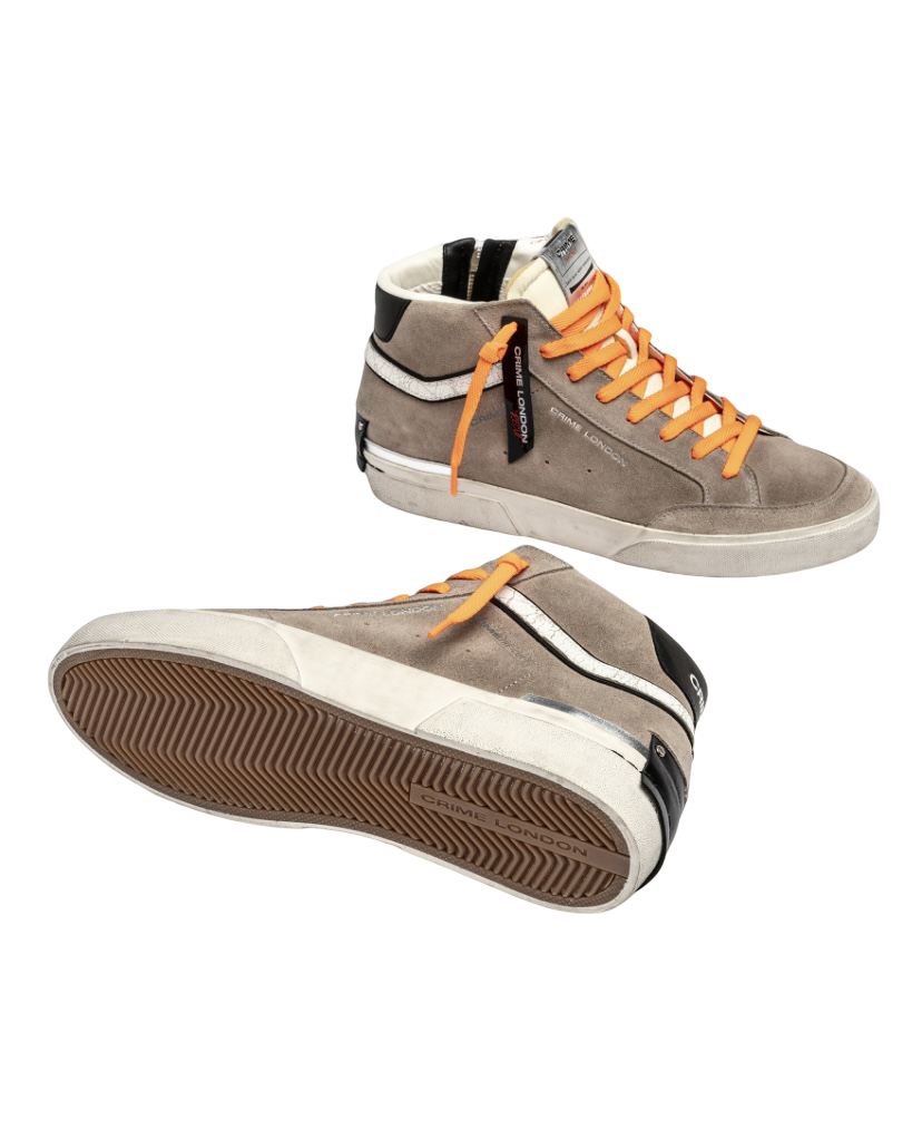 CRIME LONDON - Sneakers Alte SK8 Recut High Sienna Light Beige