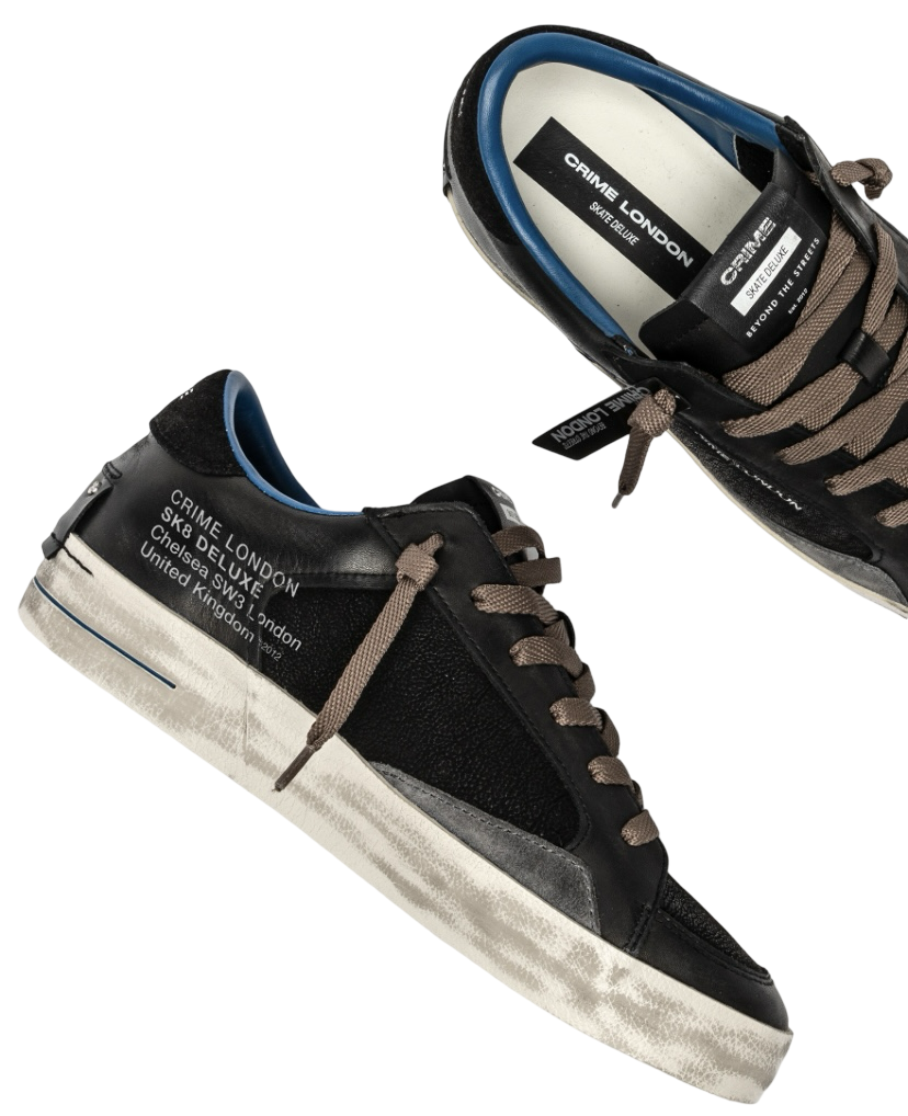 CRIME LONDON - Sneakers SK8 Deluxe Midnight Black