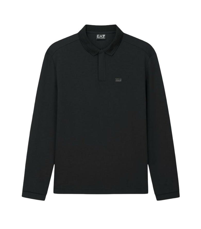 EA7 - Polo Nera Manica Lunga Train Lux