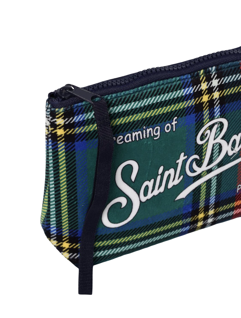 MC2 SAINT BARTH - Pochette Aline Tartan Verde