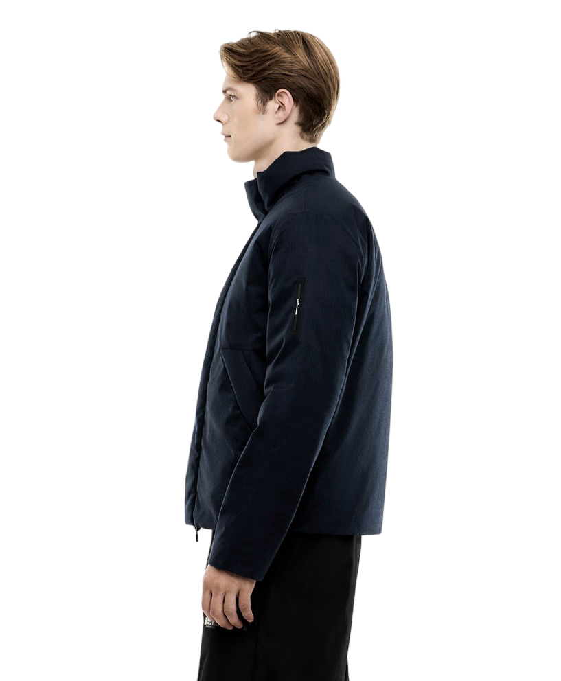 EA7 - Bomber Blu Reversibile in tessuto Tecnico Imbottito