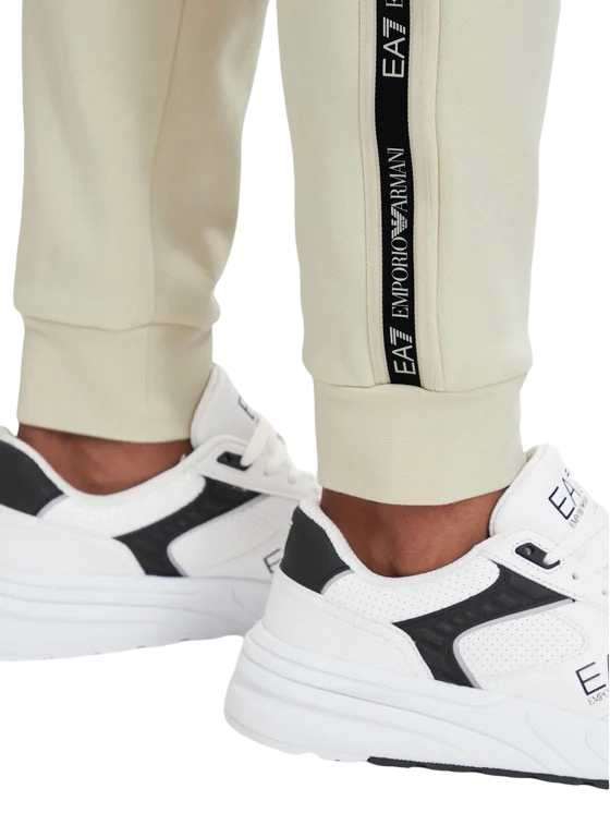 EA7 - Pantaloni Tuta Crema Logo Series