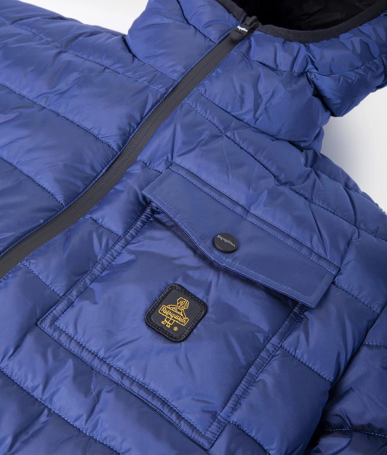 REFRIGIWEAR - Piumino Blu Cobalto Josh Jacket con Cappuccio