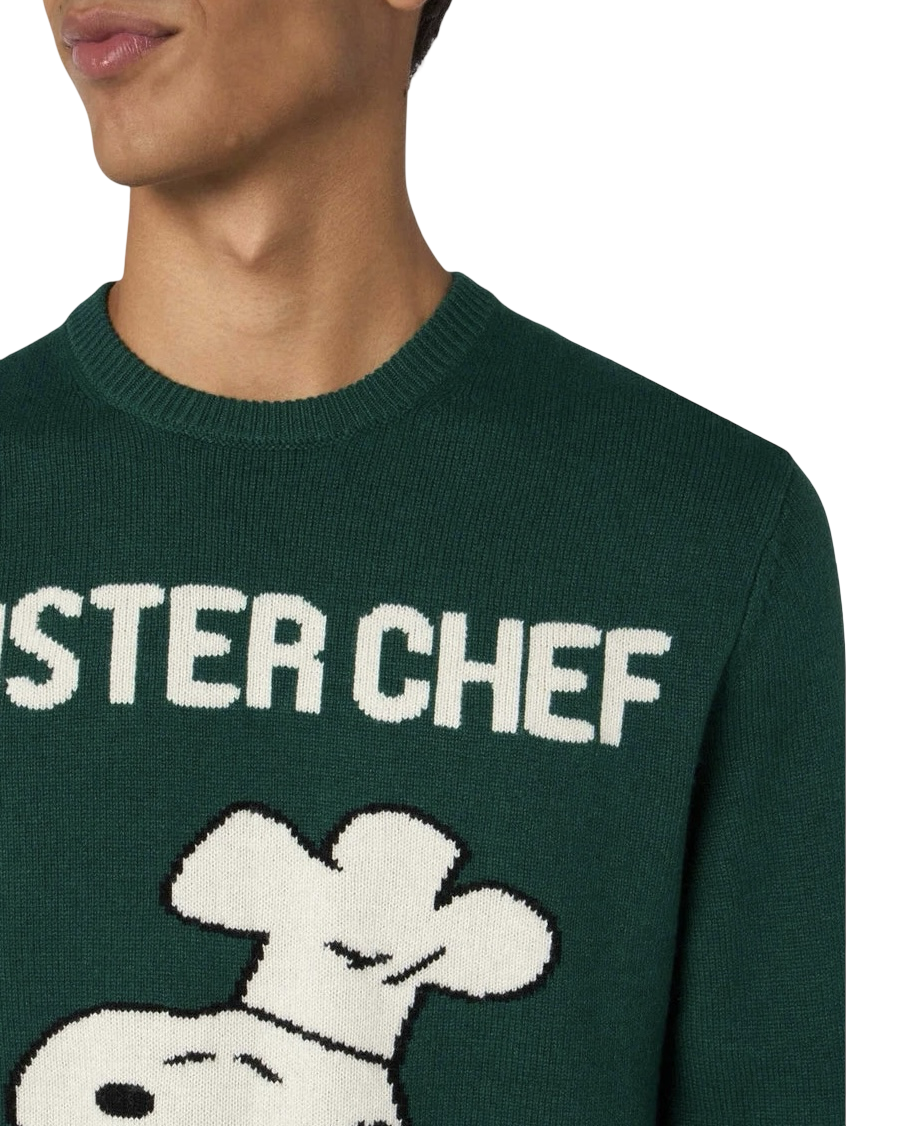 MC2 SAINT BARTH - Maglione Verde Snoopy Masterchef